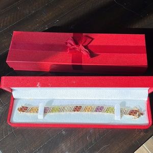 Stunning multi-gemstone bracelet.